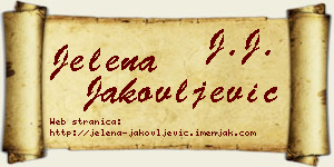 Jelena Jakovljević vizit kartica